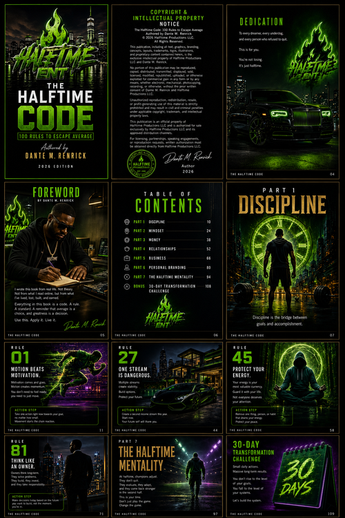 D.Halftime Presents The Halftime Code : 100 Rules To Escape Average